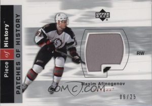 MAXIM AFINOGENOV 02-03 TOPPS STADIUM NHL PASSEPORT JERSEY 2002-03