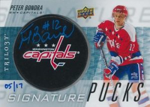 Signature Pucks Team Logo Peter Bondra