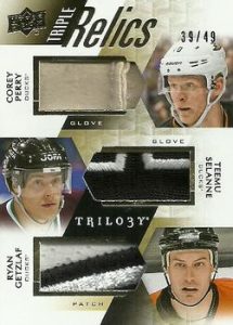 Triple Relics Corey Perry, Teemu Selanne, Ryan Getzlaf