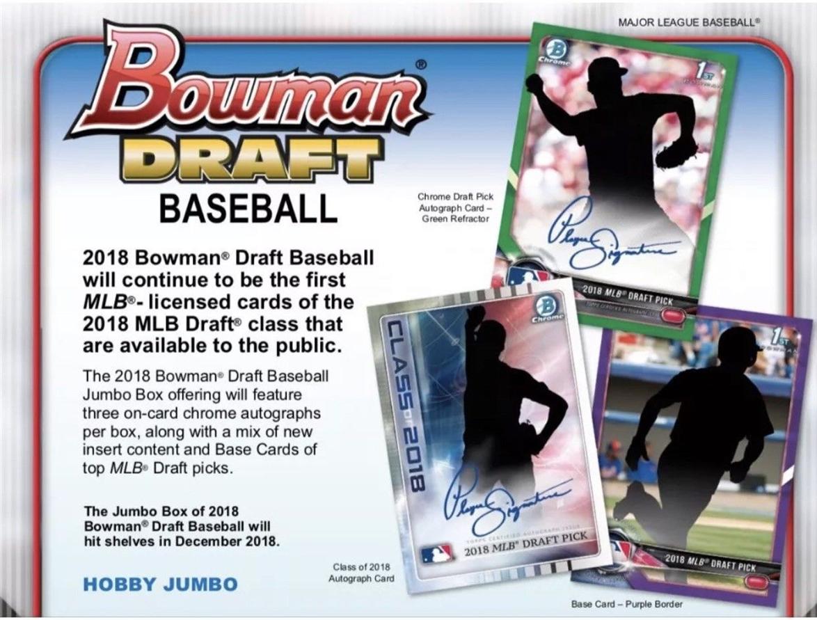 2018 Bowman Draft Baseball Card Checklist