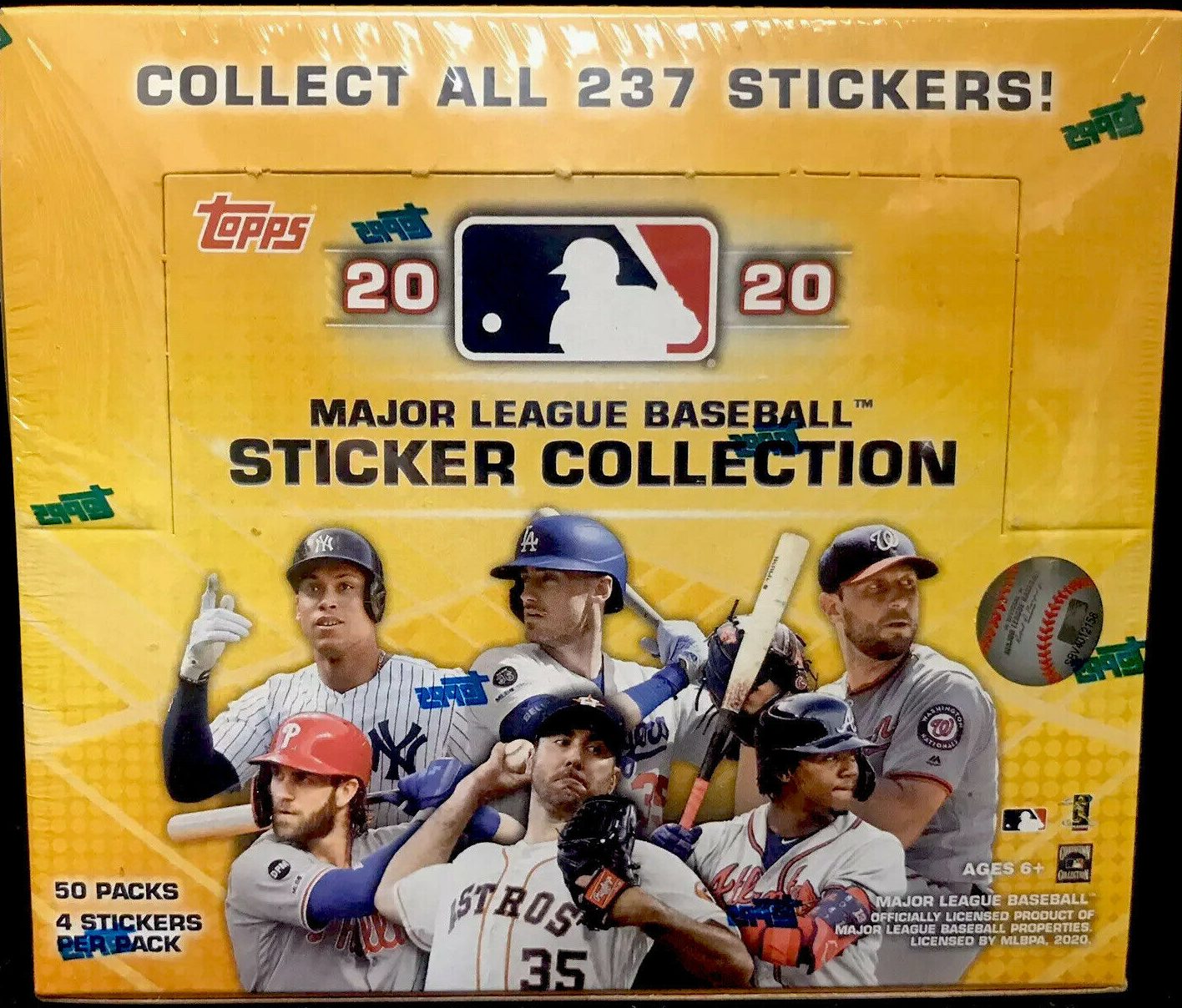 2020 Topps MLB Sticker Collection Baseball Sticker Checklist
