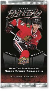 16-17 Upper Deck MVP Pack Photo