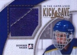 Game Used Kick Save Hasek