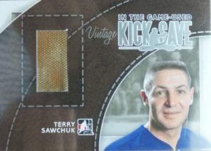 Game Used Kick Save Vintage Sawchuk