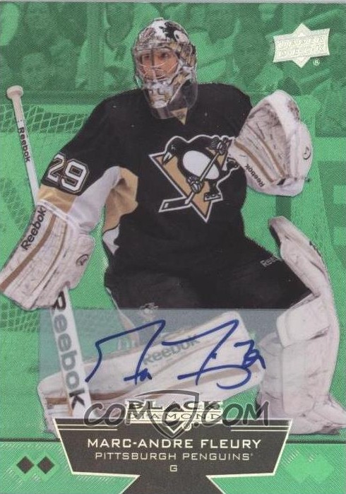 double-diamond-base-emerald-marc-andre-fleury-auto - Checklistcenter.com