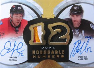 Dual Honourable Numbers Jarome Iginla, Patrick Marleau