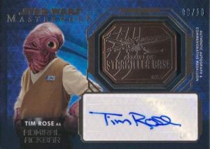 Masterwork Medallion Autographs Admiral Ackbar