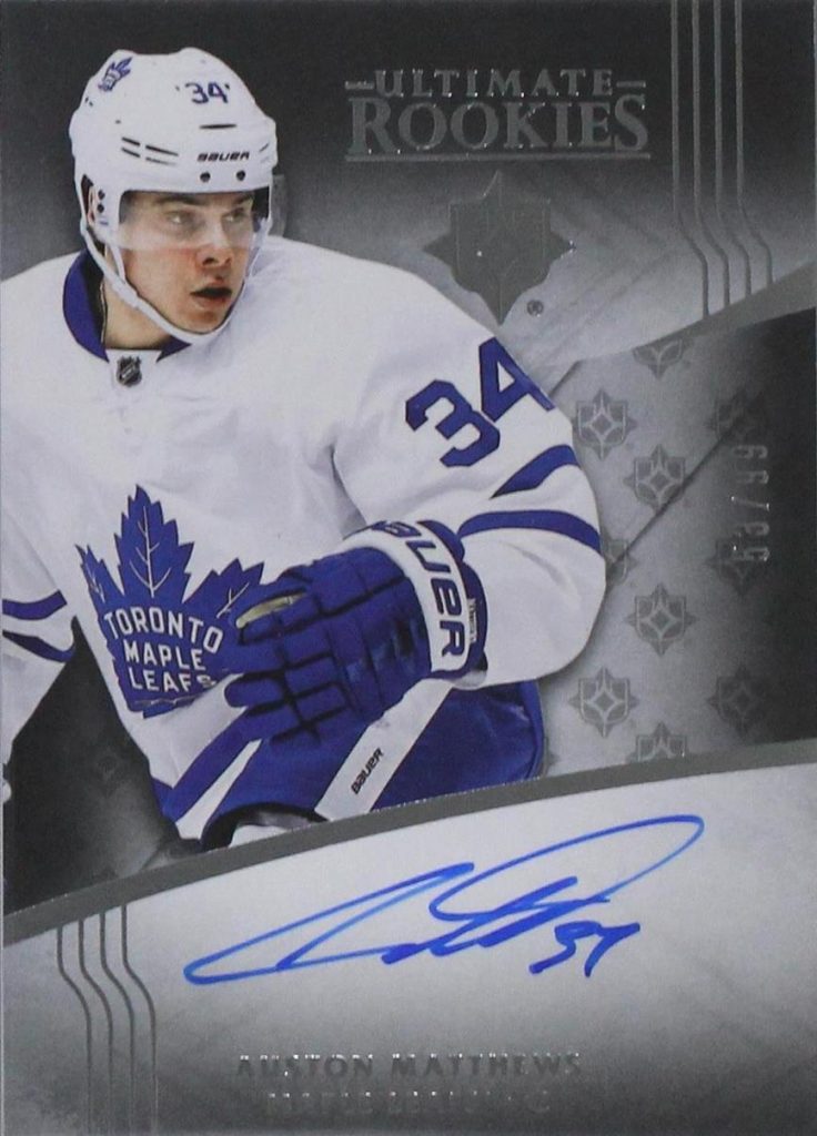 Ultimate Rookie Autographs Auston Matthews - Checklistcenter.com