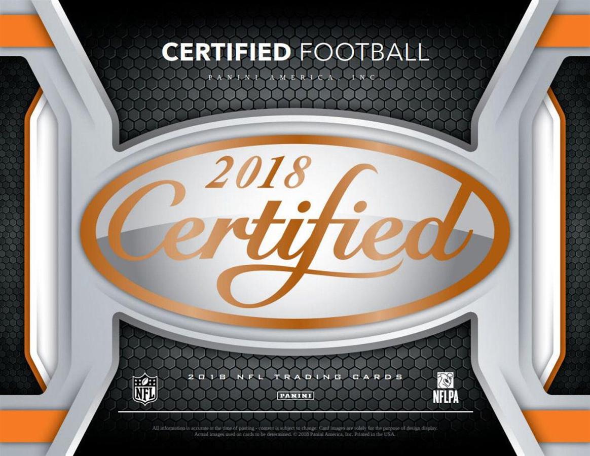2018 Panini Certified Football Football Card Checklist