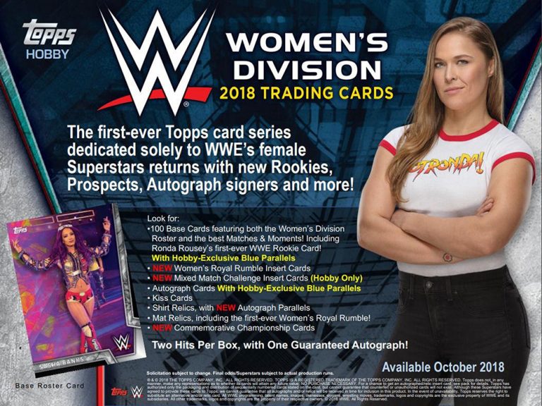 2018 Wwe Womens Division Wrestling Card Checklist 3294