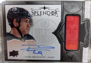 Bordered Base Auto Relic Black Leon Draisiatl