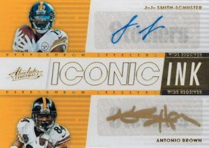 Iconic Ink Dual Autos JoJo Smith-Schuster, Antonio Brown