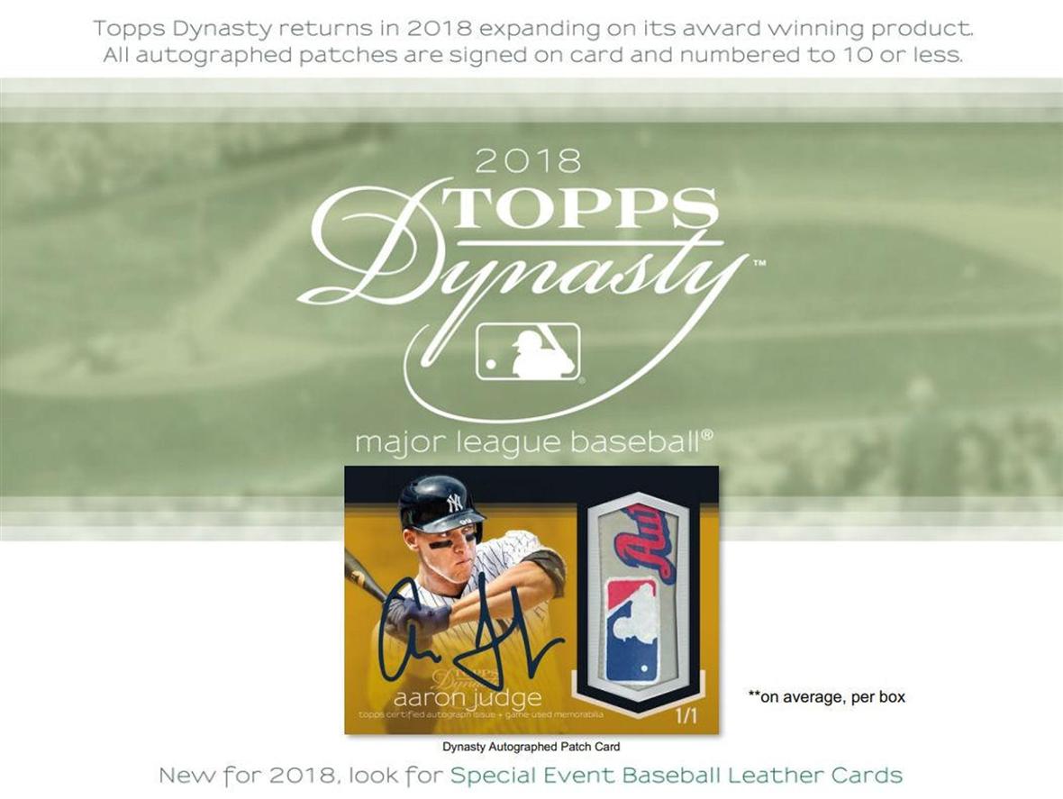 2021 Topps Dynasty Baseball Checklist, Set Info, Boxes, Reviews