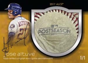 Special Event Baseball Leather Auto Jose Altuve