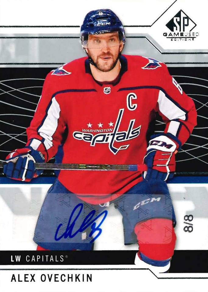 Base Uniform #'d Auto Alex Ovechkin - Checklistcenter.com