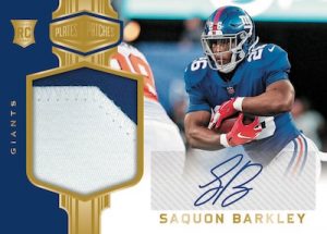 Rookie Patch Auto Saquon Barkley