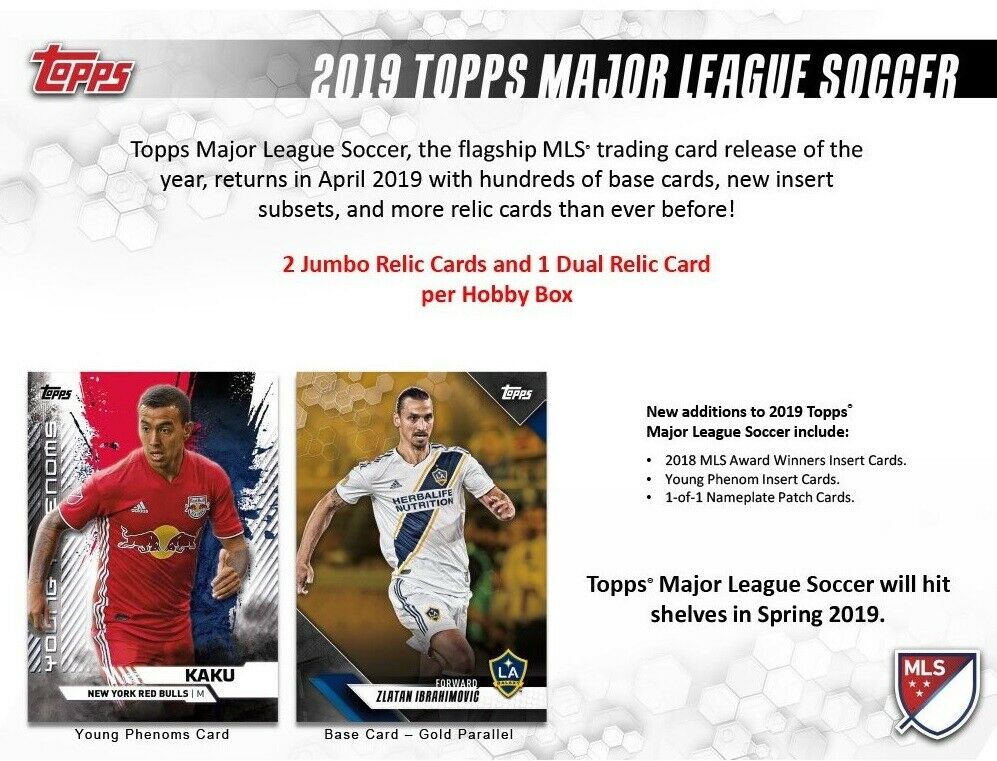 2019 Topps MLS Major League Soccer Card Checklist