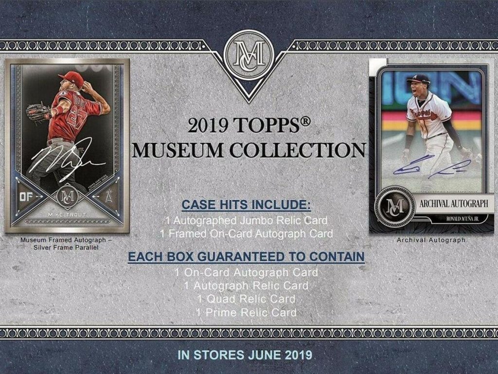 2019 Topps Museum Collection Baseball Card Checklist