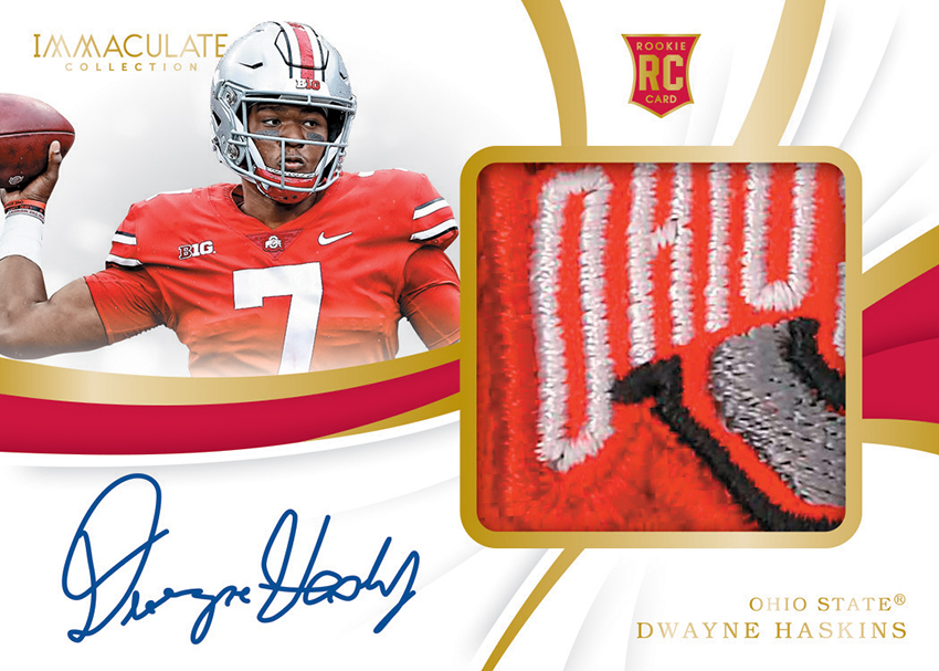 Download Premium Patches Rookie Auto Dwayne Haskins MOCK UP ...