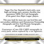 2019 Topps Five Star Baseball