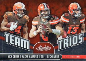 Team Trios Nick Chubb, Baker Mayfield, Odell Beckham Jr