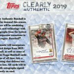 2019 Topps Clearly Authentic Baseball