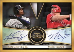 Framed Dual Auto Ken Griffey Jr, Mike Trout