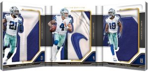 Nexus Tri-Fold Jumbo Jerseys Ezekiel Elliott, Dak Prescott, Amari Cooper MOCK UP