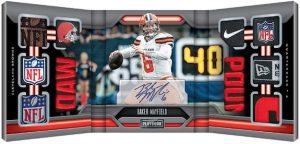 Vault Tri-Fold Jersey Auto Baker Mayfield MOCK UP