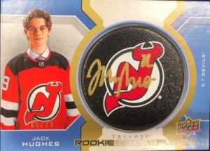 Rookie Signature Pucks Jack Hughes