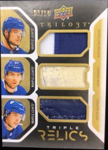 Triple Relics Auston Matthews, John Tavares, Mitch Marner