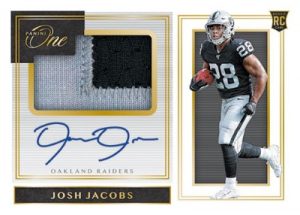 Premium Rookie Patch Auto Josh Jacobs MOCK UP