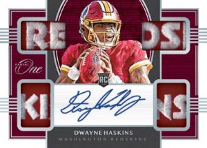 Rookie Quad Patch Auto Platinum Dwayne Haskins MOCK UP