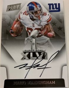 Super Bowl Signatures Mario Manningham