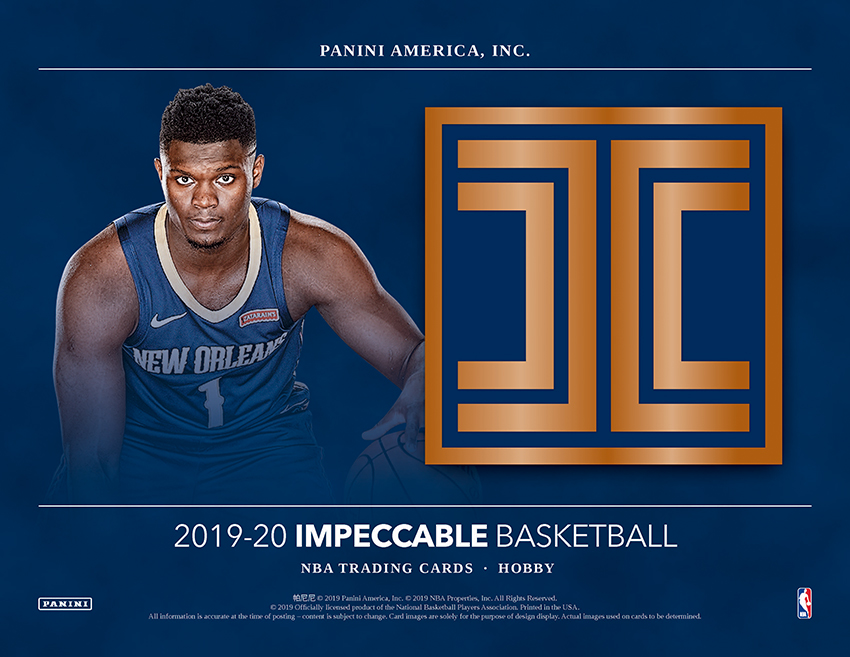 201920 Panini Impeccable Basketball