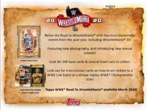 2020 Topps WWE Road to Wrestlemania