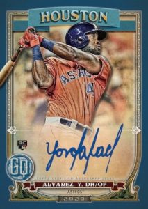 Gypsy Queen Auto Blue Yordan Alvarez MOCK UP