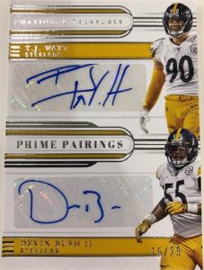 Prime Pairings TJ Watt, Devin Bush II