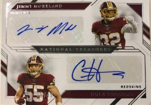 Rookie Dual Signatures Jimmy Moreland, Cole Holcomb