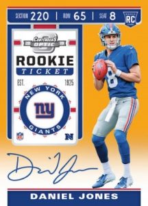 Rookie Ticket RPS Auto Gold Daniel Jones MOCK UP