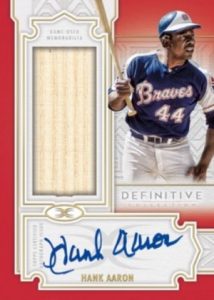 Definitive Auto Relics Red Hank Aaron MOCK UP