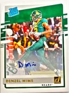 Donruss Rated Rookies Draft Picks Auto Denzel Mims