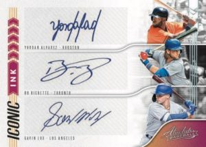 Iconic Ink Triple Yordan Alvarez, Bo Bichette, Gavin Lux MOCK UP