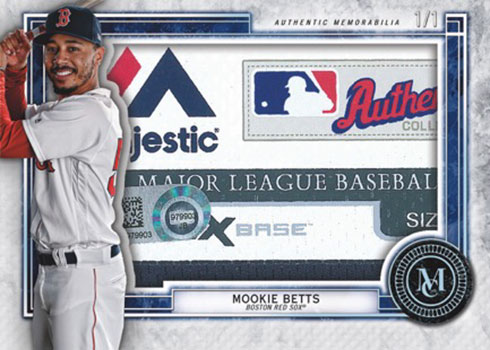 Museum Memorabilia Mookie Betts MOCK UP - Checklistcenter.com