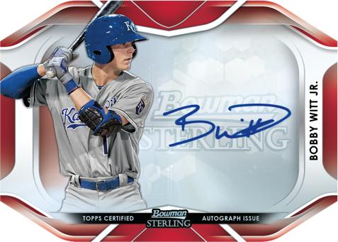 Bowman Die-Cut Auto Bobby Witt Jr MOCK UP - Checklistcenter.com