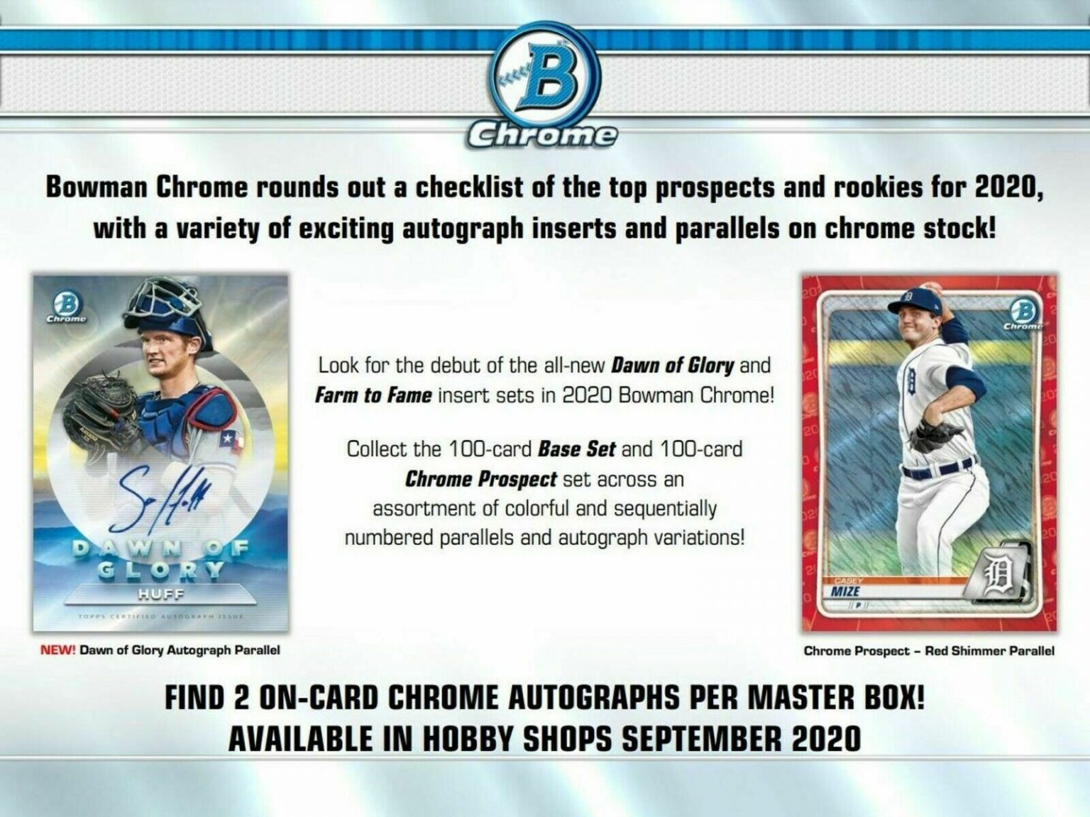 2020 Bowman Chrome Baseball Card Checklist