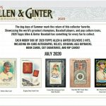 2020 Topps Allen & Ginter Baseball