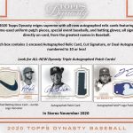 2020 Topps Dynasty Baseball