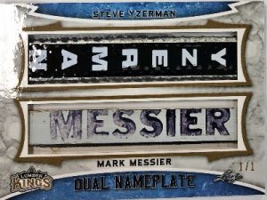 Dual Nameplate Steve Yzerman, Mark Messier