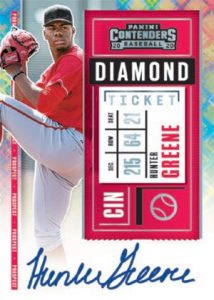 Prospect Ticket Auto Diamond Hunter Greene MOCK UP